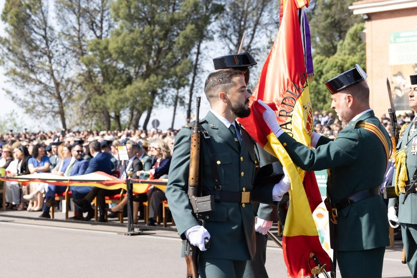 Acto de jura de bandera de la 130ª promoción de guardias civiles de la Academia de Baeza
