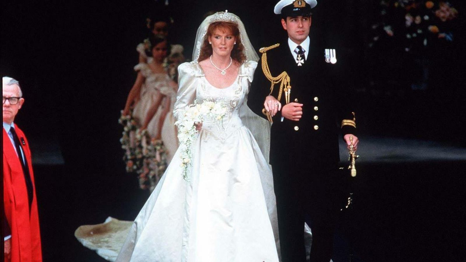 Boda de Sarah Ferguson con el príncipe Andrés el 23 de julio de 1986.