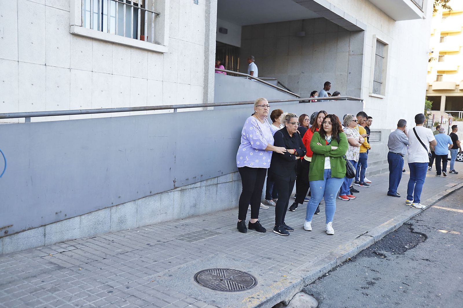 Llegada a los juzgados del detenido por el atropello mortal en Gibraleón