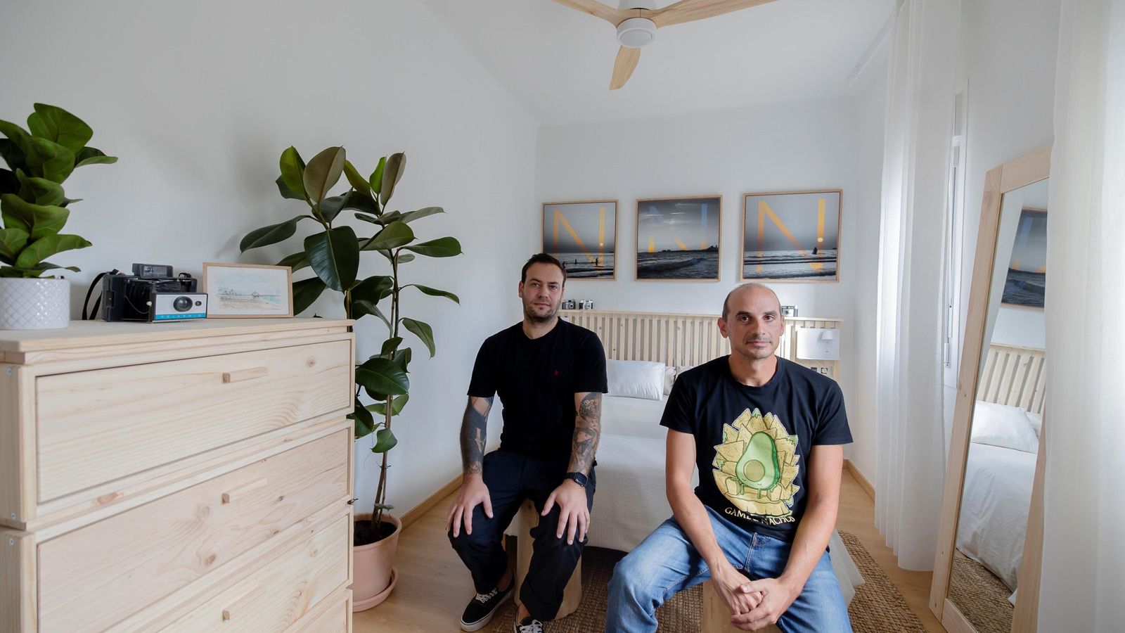 El diseñador Tas Careaga y el superanfitrión, Nanín Parodi.