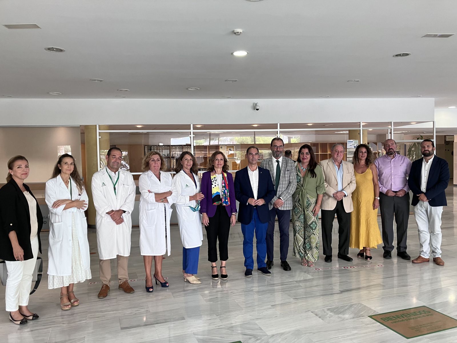 La visita institucional al Hospital de Alta Resolución de Benalmádena.