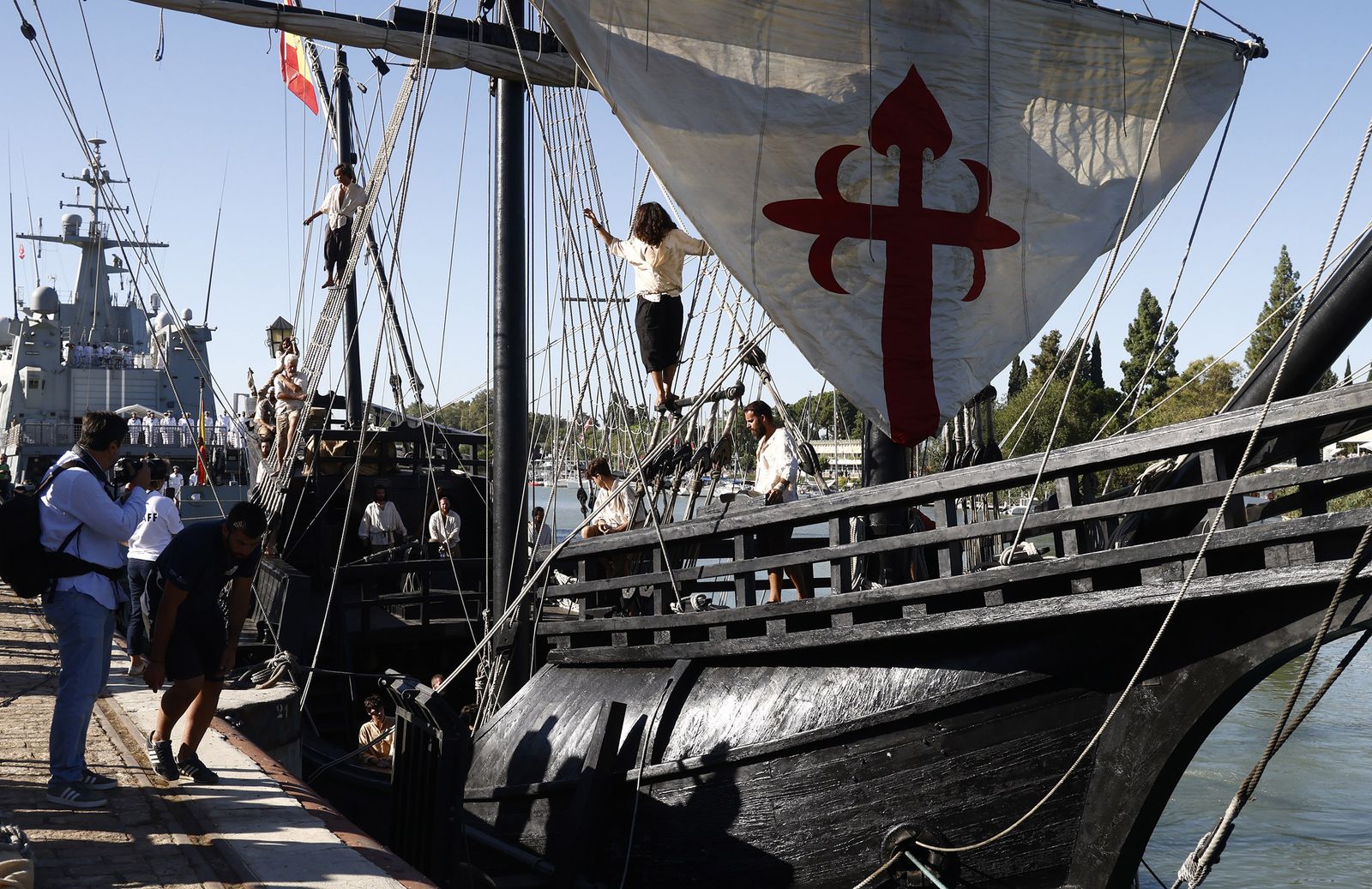 La nao 'Victoria' podrá visitarse hasta mañana.