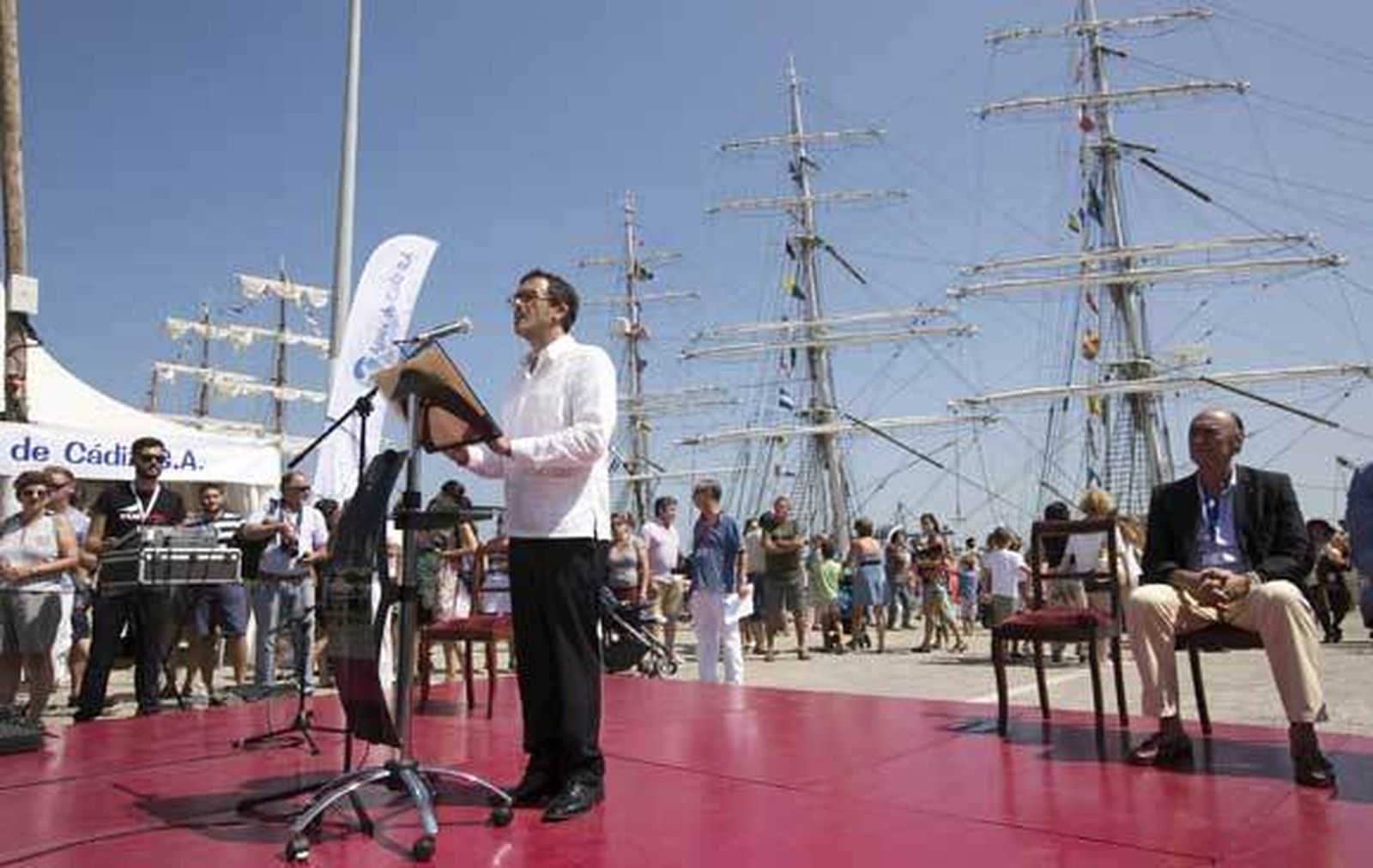 El alcalde, durante la inauguración de la Regata.