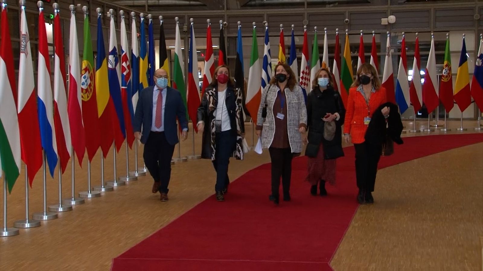 La delegación andaluza, en Bruselas.