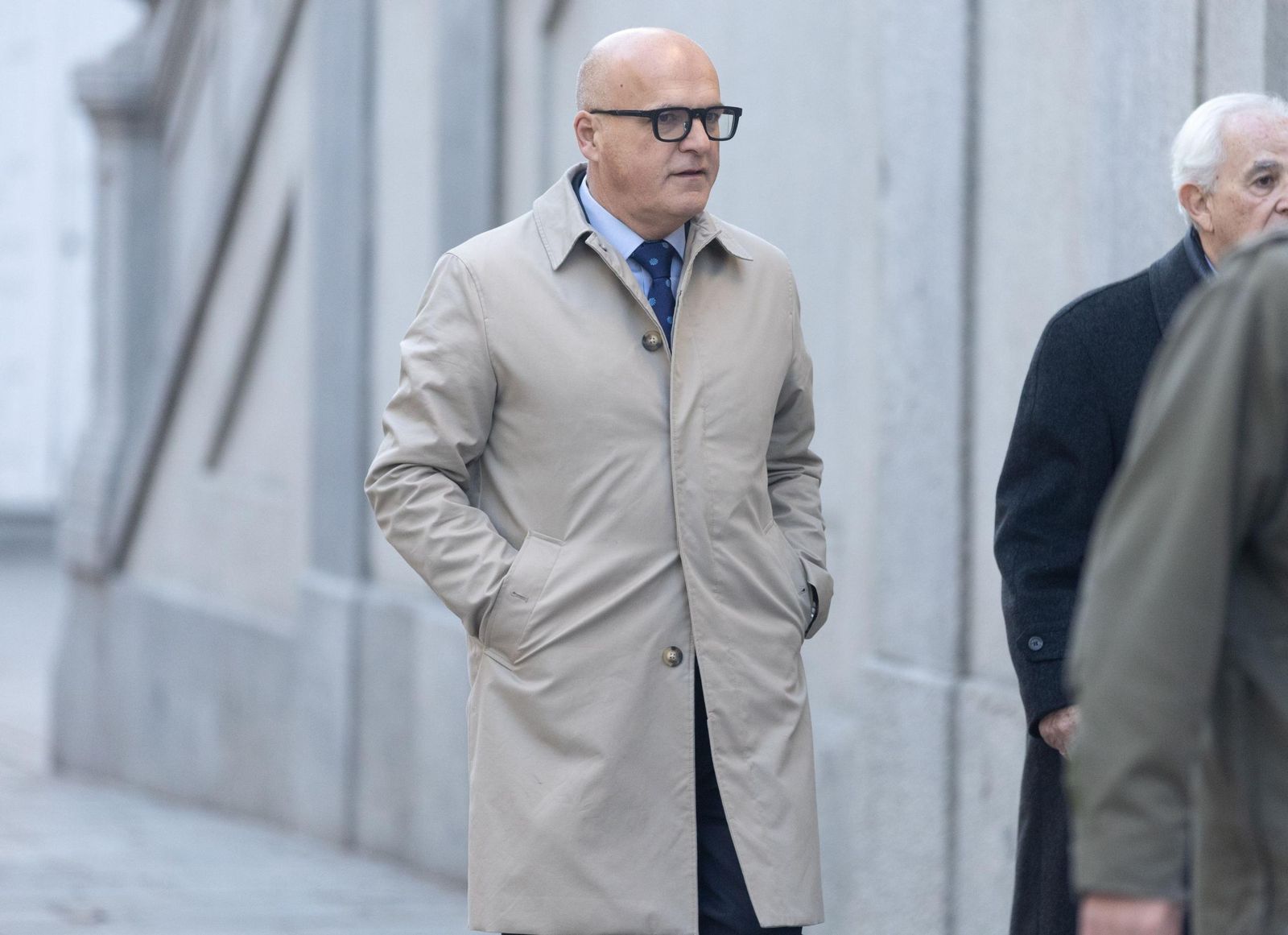 El senador  del  PP y expresidente de la Diputación de Ourense, José  Manuel  Baltar, llega a declarar al Tribunal Supremo.