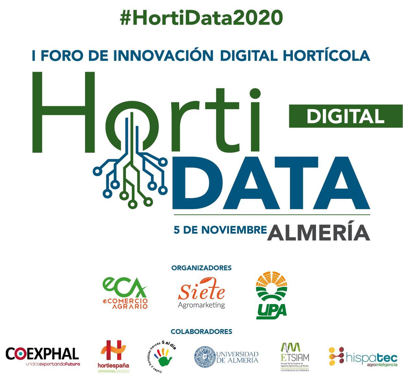 Almería acogerá en formato híbrido el foro Horti Data 2020