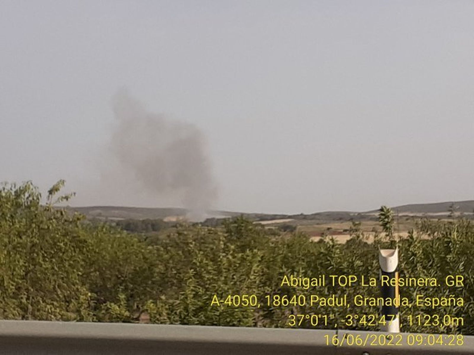 Imagen difundida por el Infoca.