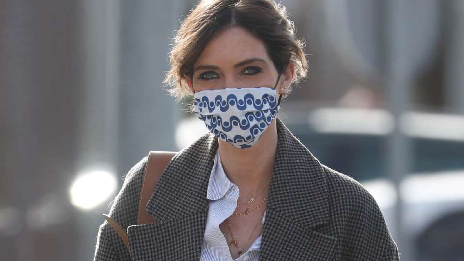 Sara Carbonero, este miércoles, llegando a su trabajo.