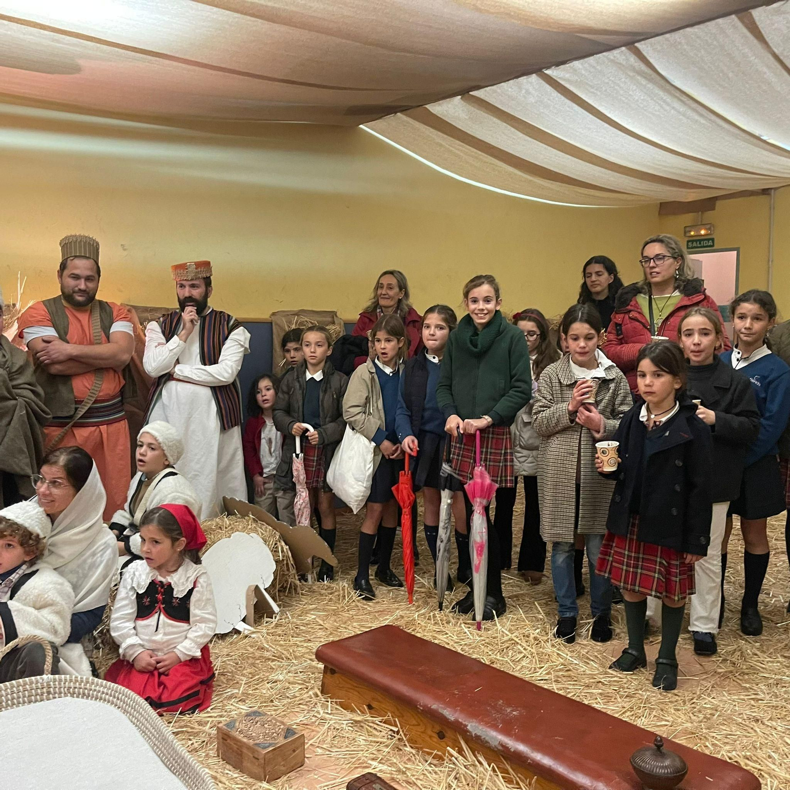 Fotografía de algunos de los participantes en este Belén