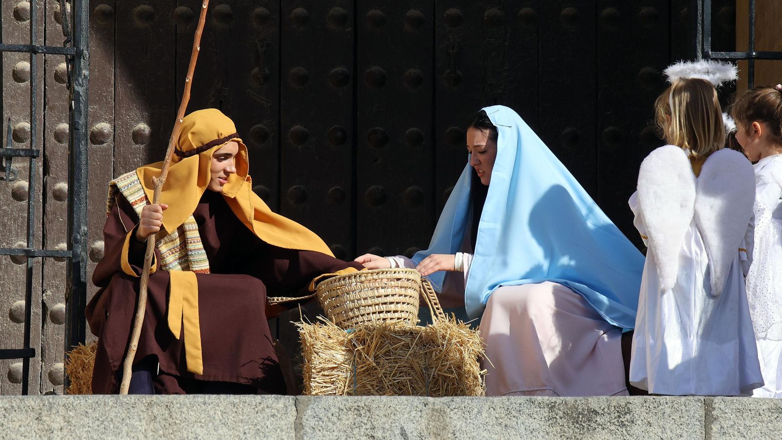 Imágenes del Belén Viviente de la plaza San Lucas en Jerez