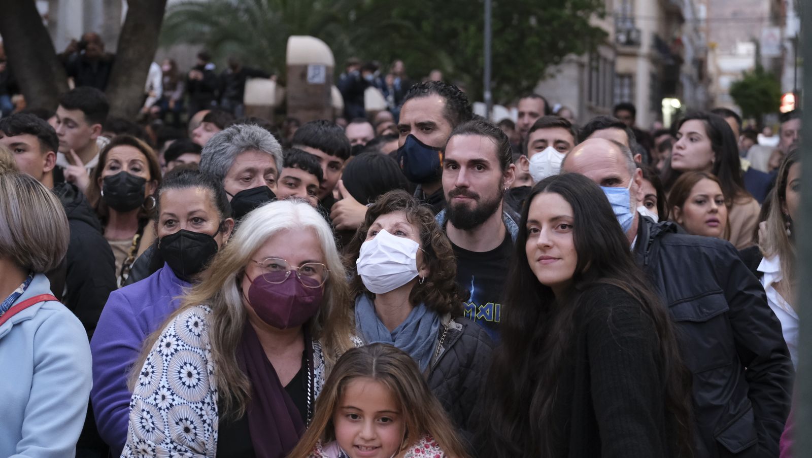 Procesión del Encuentro en Almería, en imágenes.