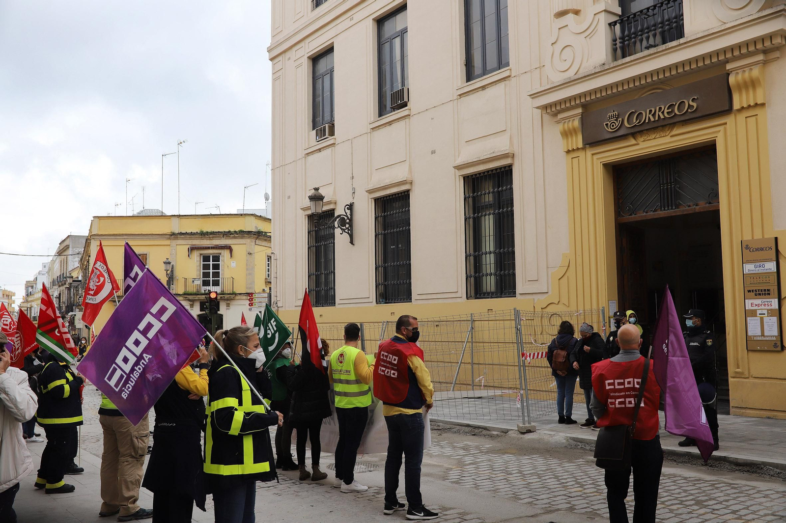 Manifestación de correos