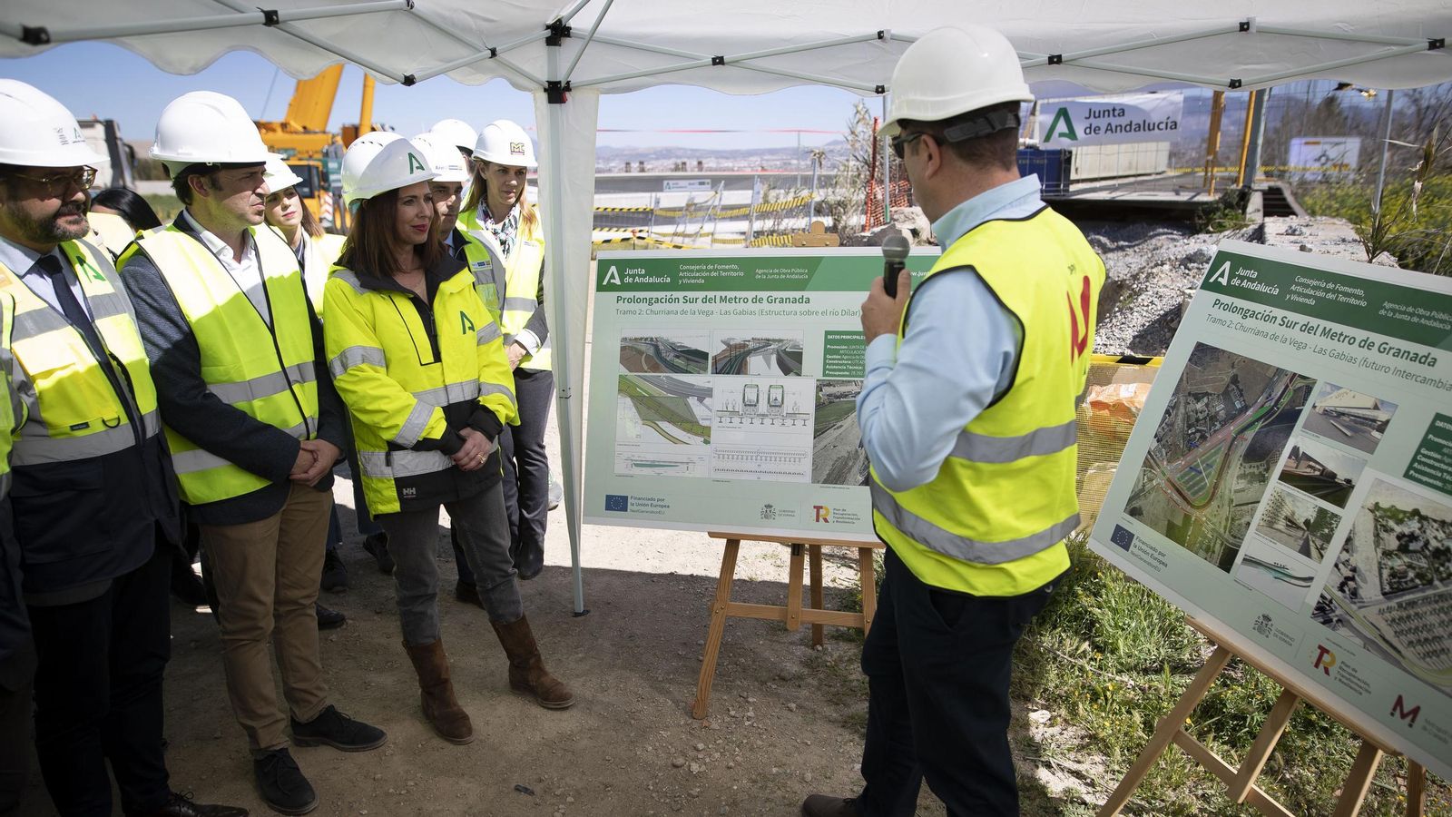 Durante la visita se han comentado los detalles técnicos de la intervención