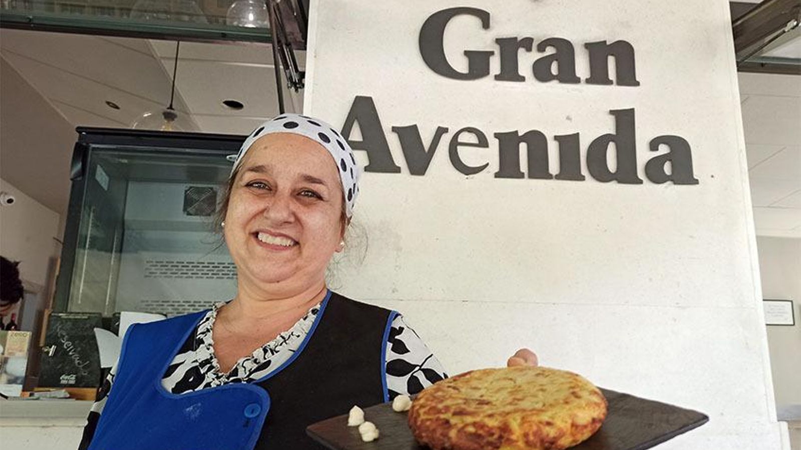 La cocinera Mercedes Vega.