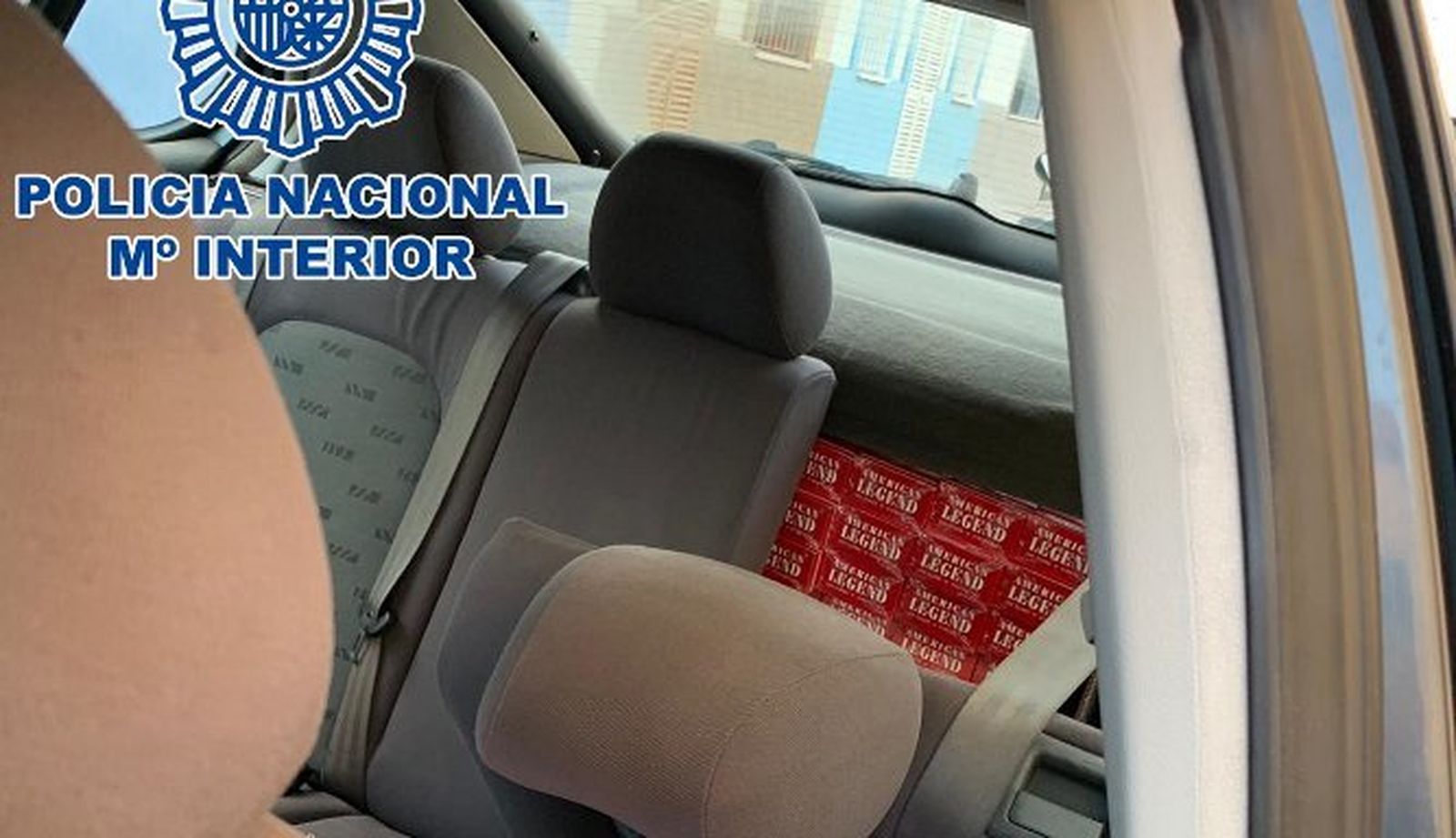 El tabaco, oculto en el interior de un vehículo.