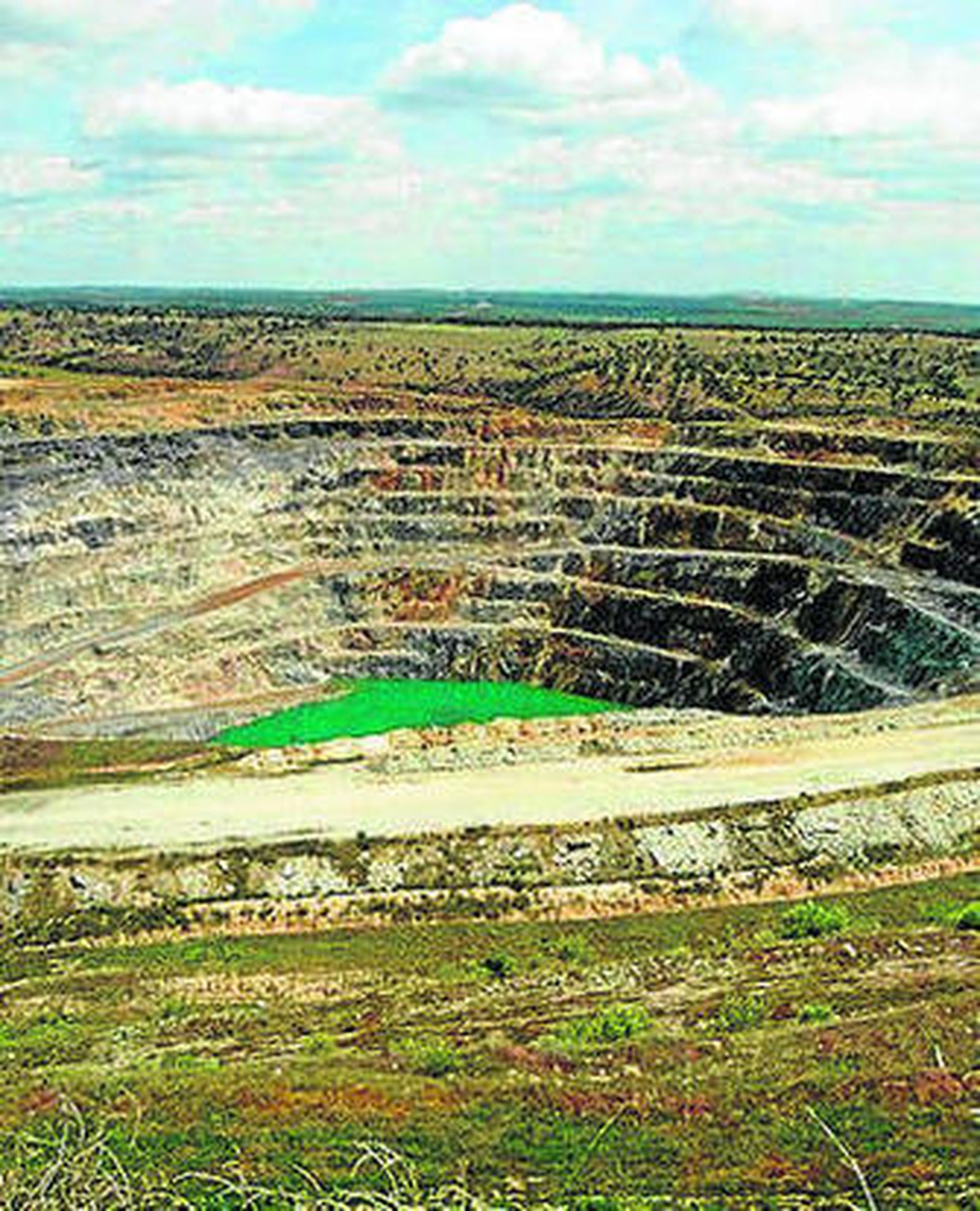 La corta de la mina de Aznalcóllar