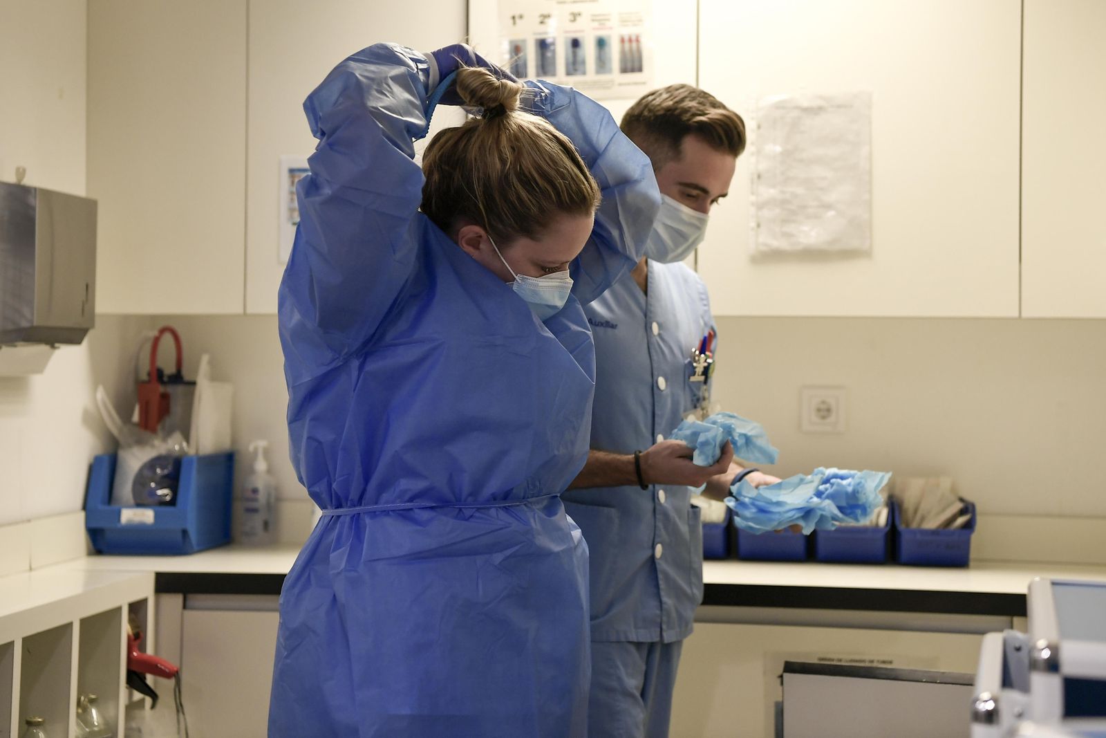 La sexta planta, primera línea de batalla del Hospital Vithas contra la COVID