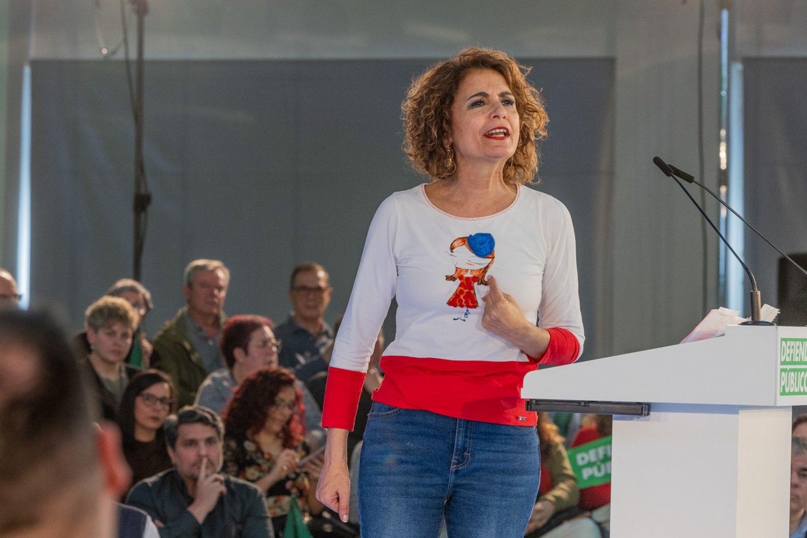 Acto en defensa de los servicios públicos para celebrar el 28F en Jaén