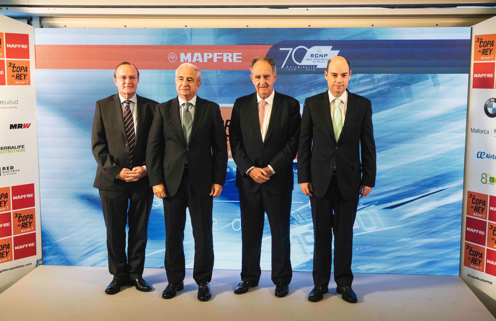 Guenther Seemann, Antonio Núñez, Javier Sanz y José Manuel Inchausti, durante la presentación de la prueba.