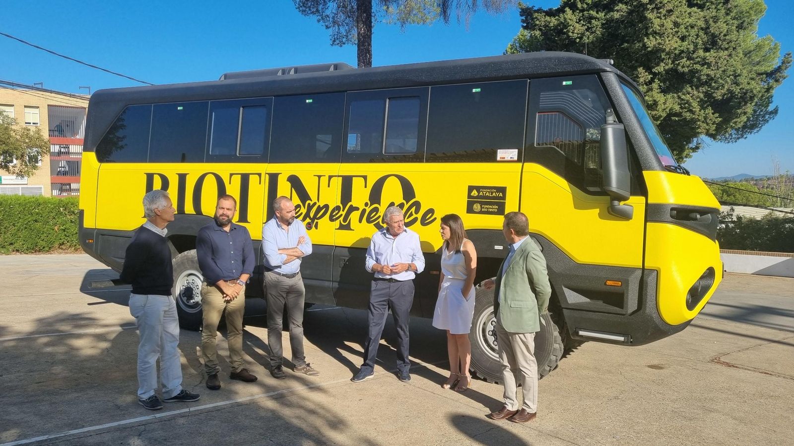 Vehículo para 'Riotinto Experience' durante la presentación del mismo.