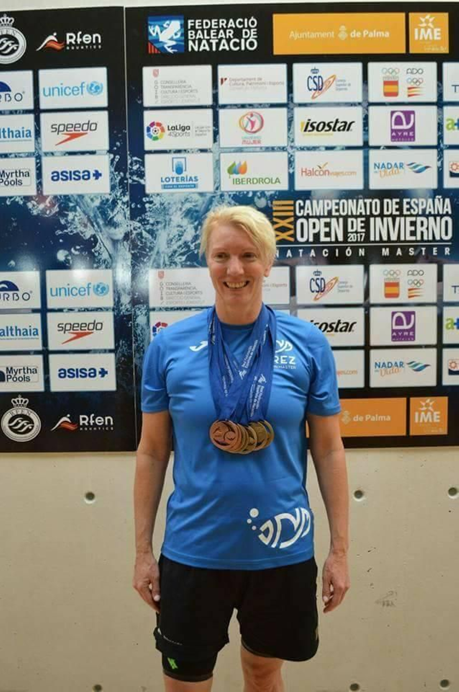 Ute Hasse, nadadora del Jerez Máster.