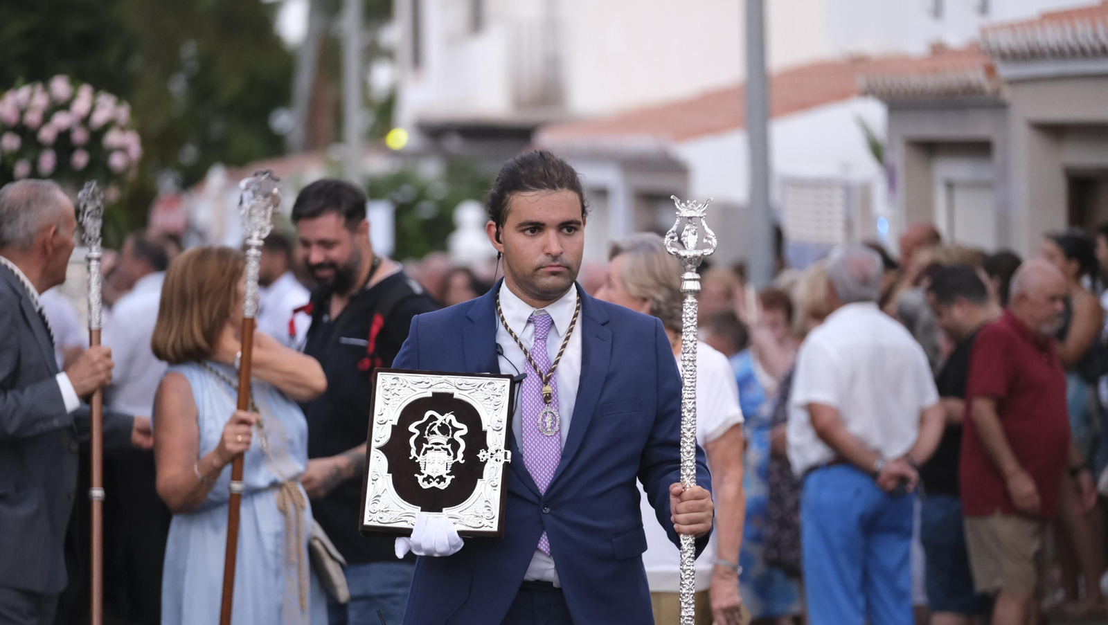Procesión terrestre de la Virgen del Carmen en Aguadulce
