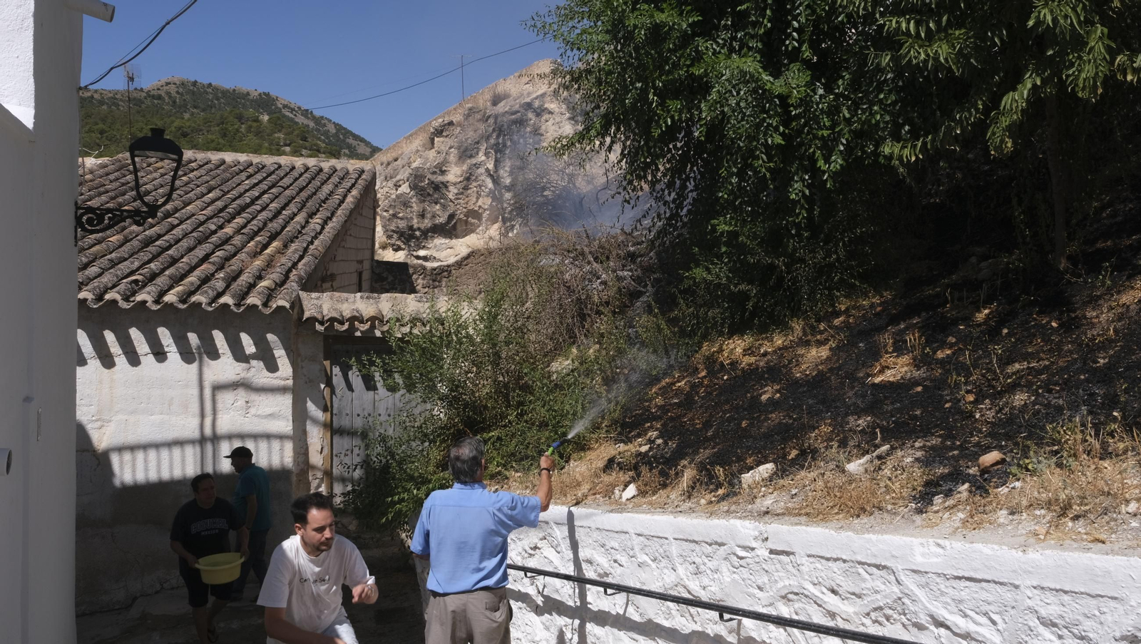 Imágenes del incendio de Vélez Blanco