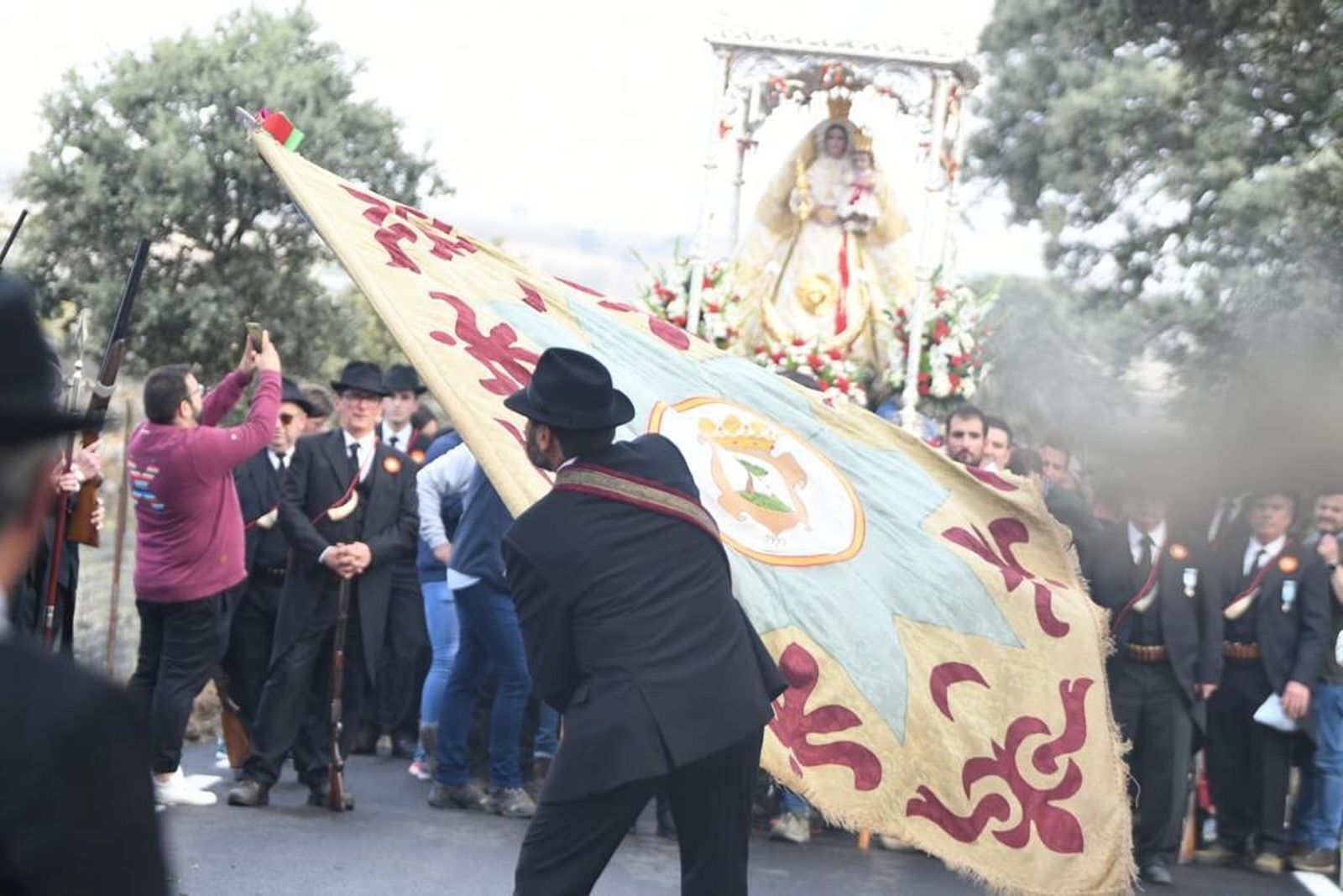 La despedida de la Virgen de Luna en Pozoblanco, en fotografías