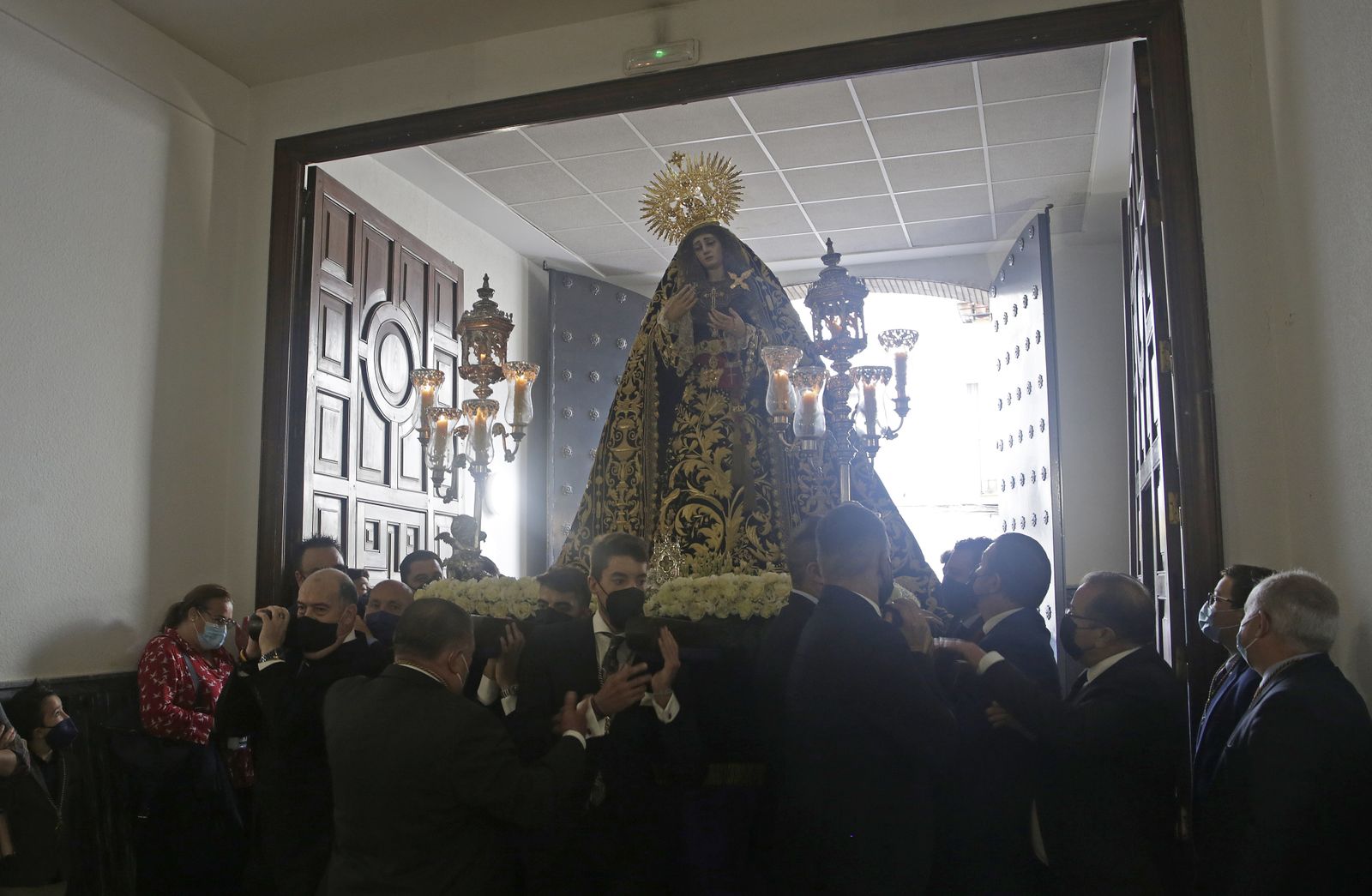 Virgen de la Victoria en el Rosario de la Aurora