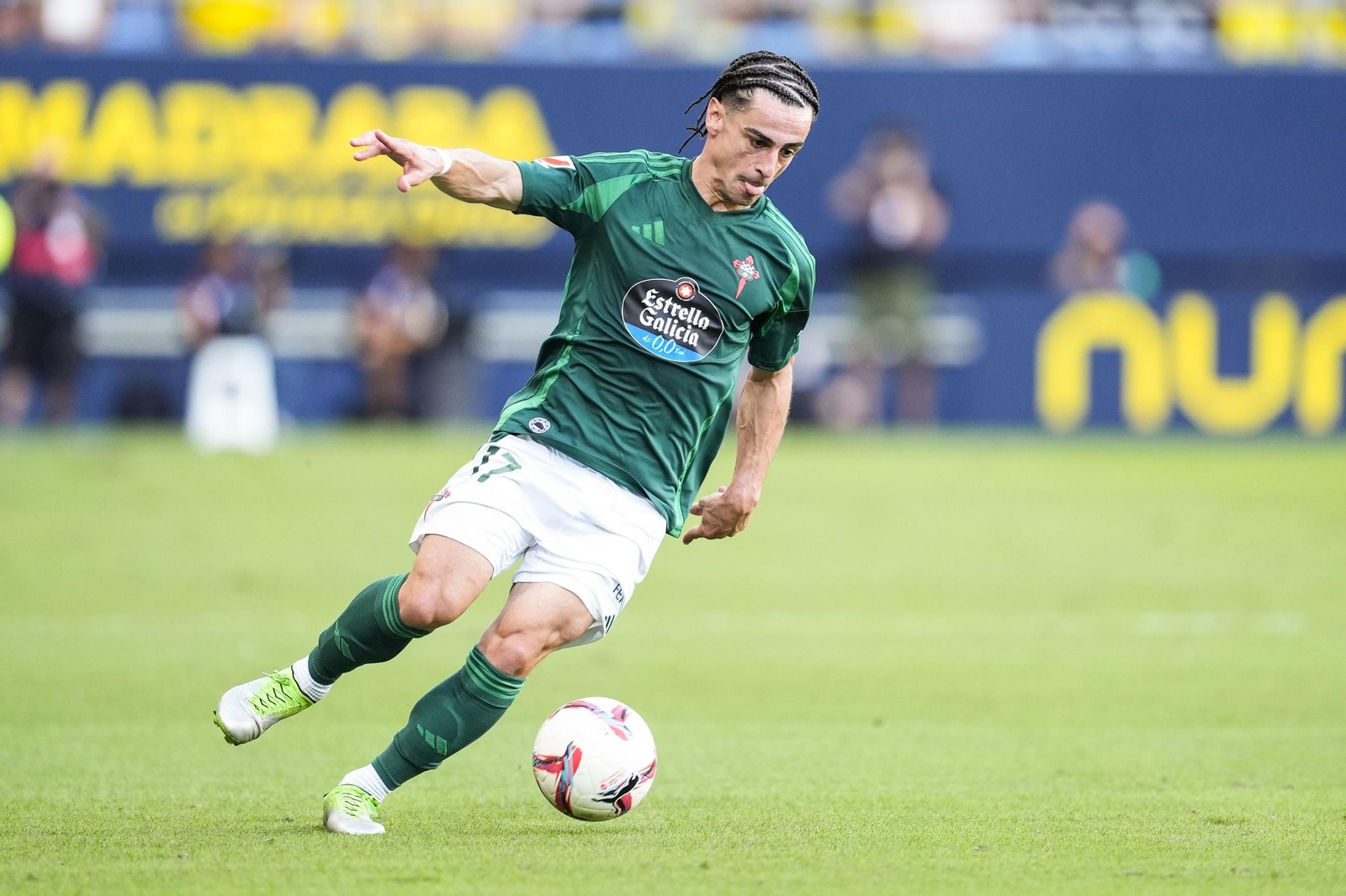 Josué Dorrio, con el Racing de Ferrol.