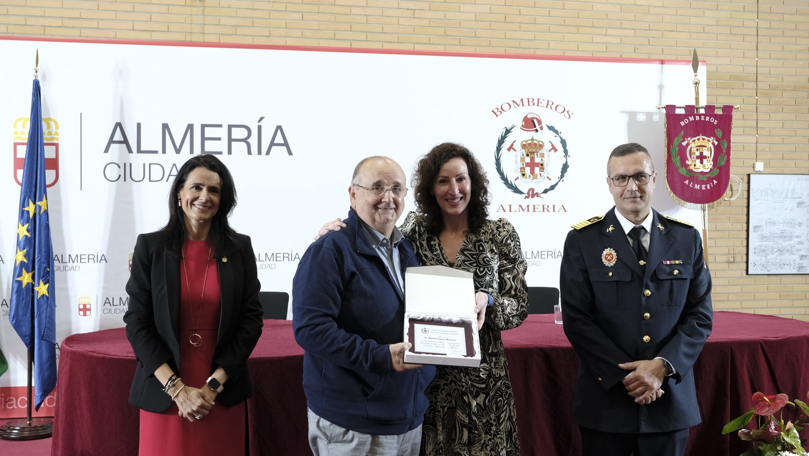 Imágenes del acto del patrón de los bomberos, San Juan de Dios. Almería