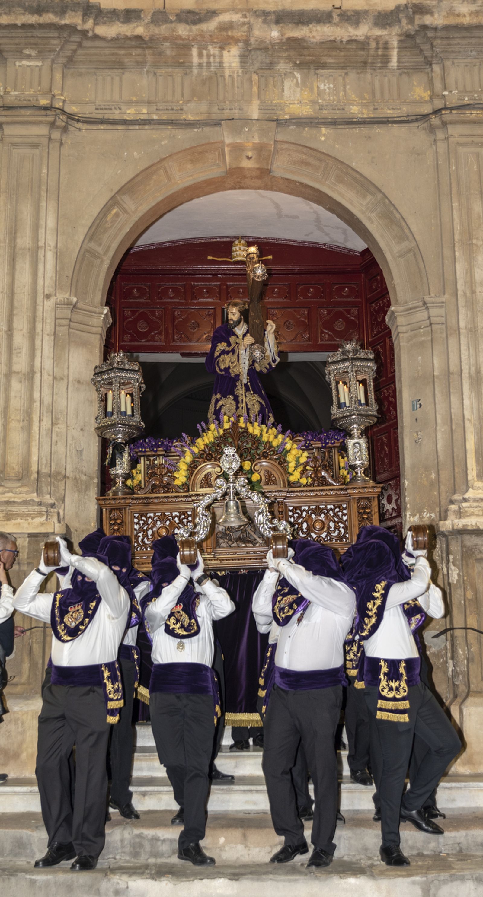 Imágenes de la procesión del Jueves Santo en Cuevas