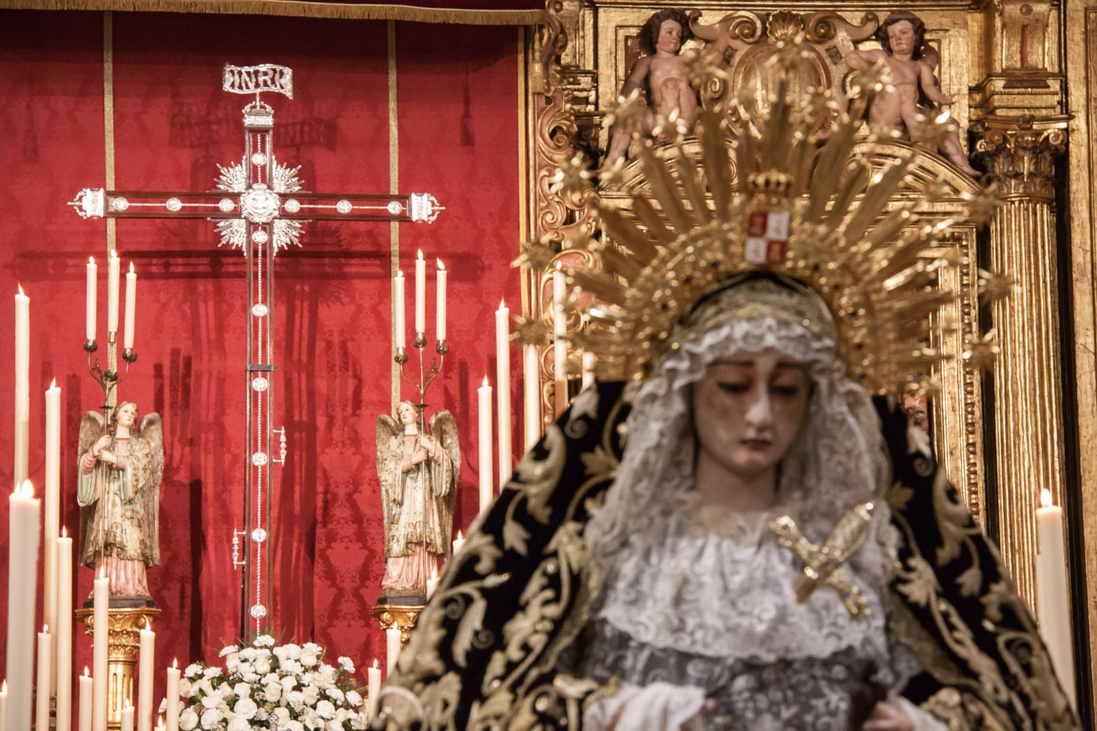 Insólita estampa de la Soledad de San Lorenzo en el inicio de sus cultos
