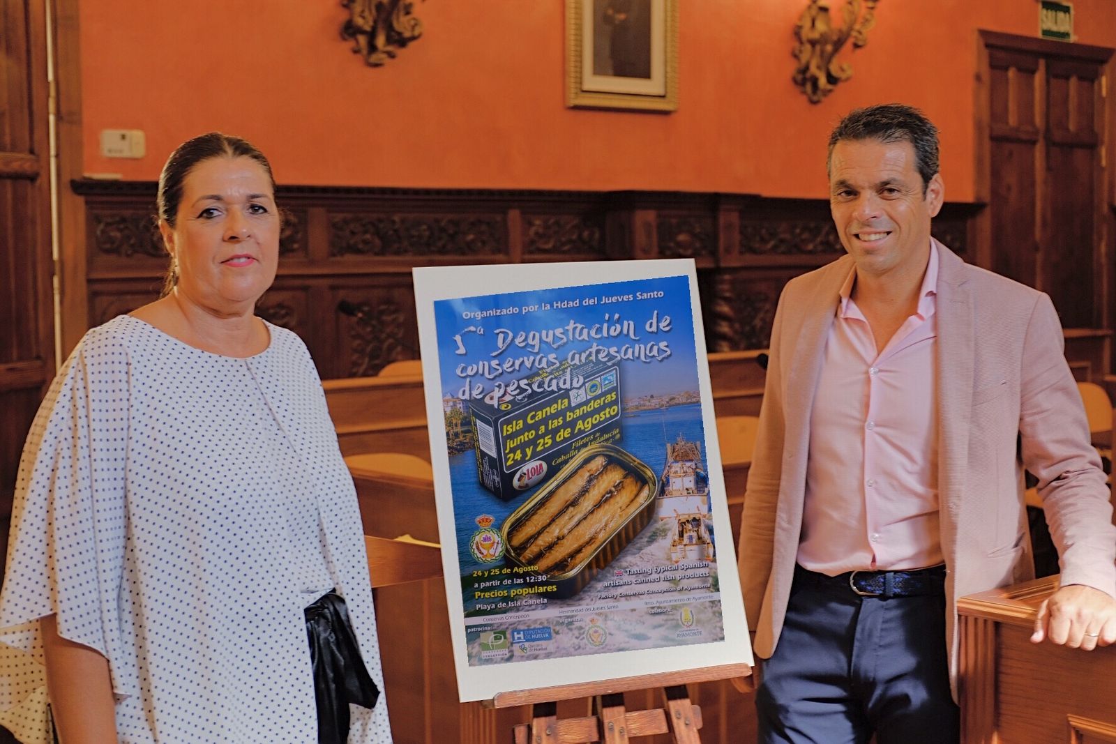 Mariángeles Concepción e Isaac Maestre en la presentación.