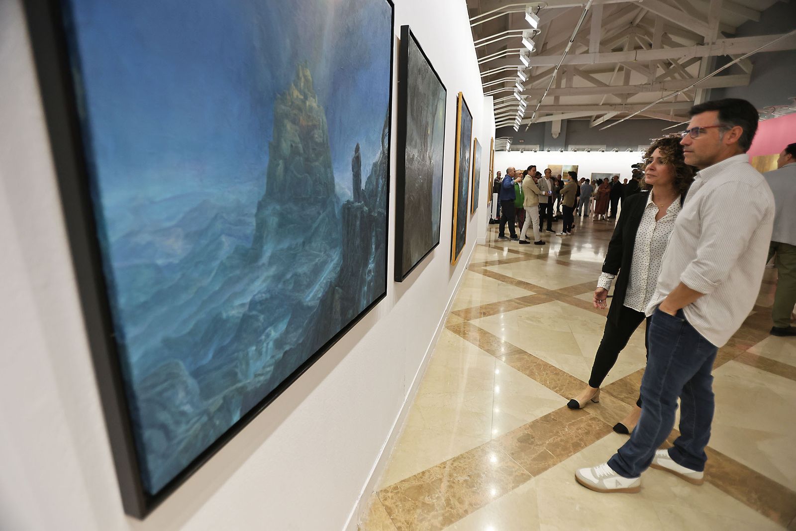 Imágenes de la inauguración de la muestra 'Camino de Perfección' del pintor Antonio Belmonte
