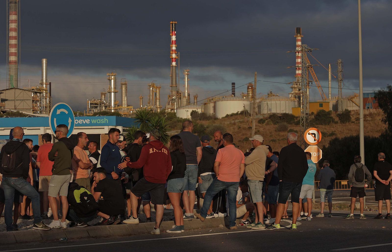 Fotos de la jornada del miércoles de la huelga del metal en el Campo de Gibraltar