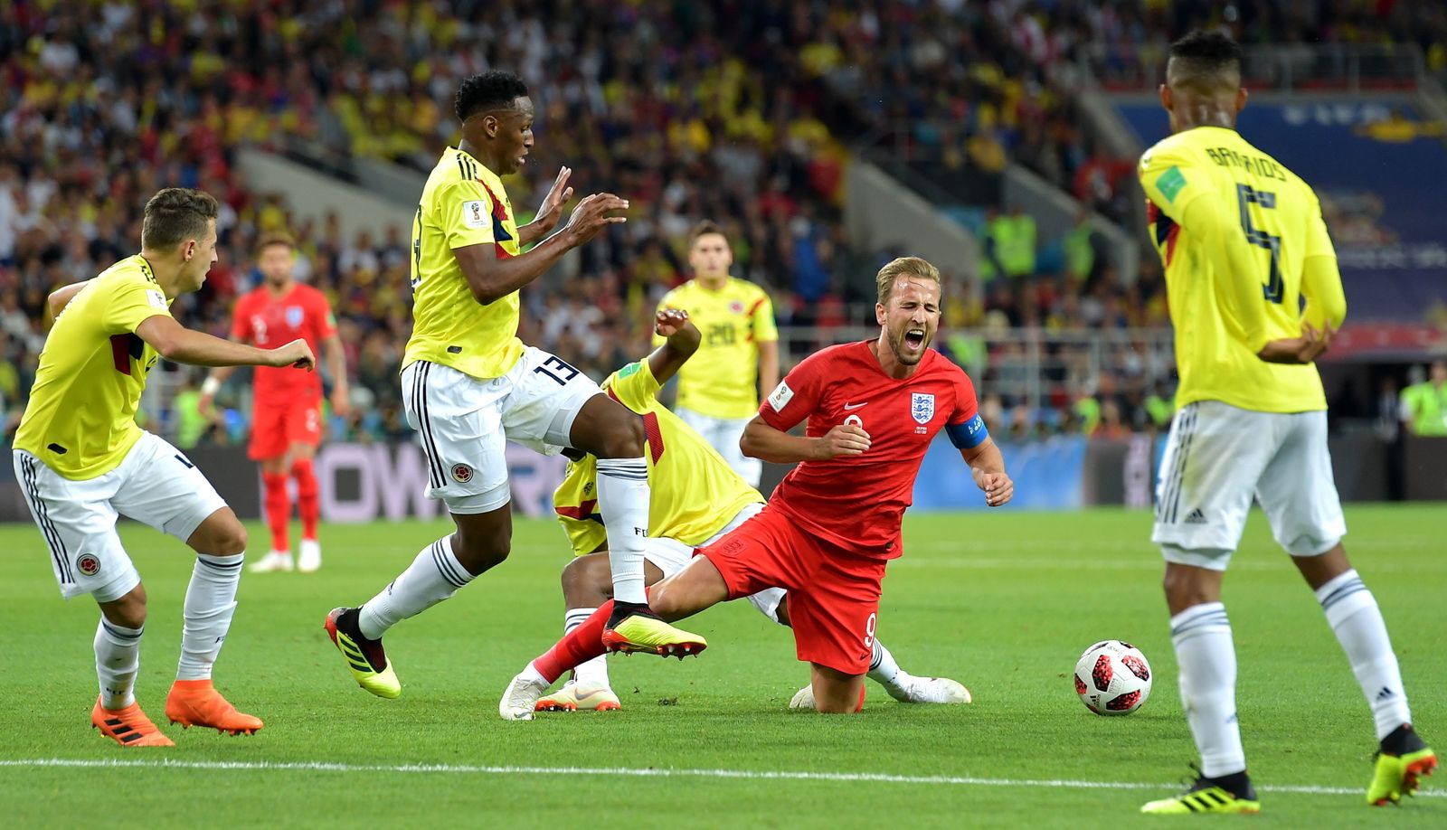 Las imágenes del Colombia-Inglaterra