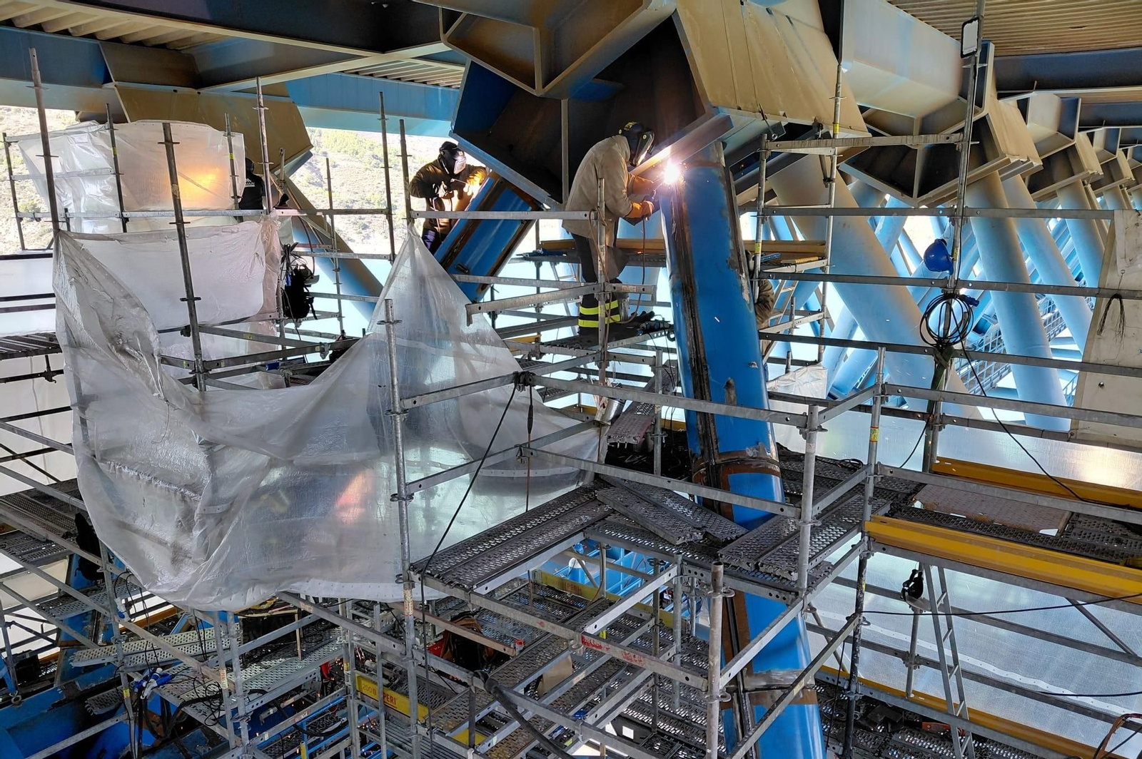 Así avanzan las obras en la A-44 a la altura de Rules