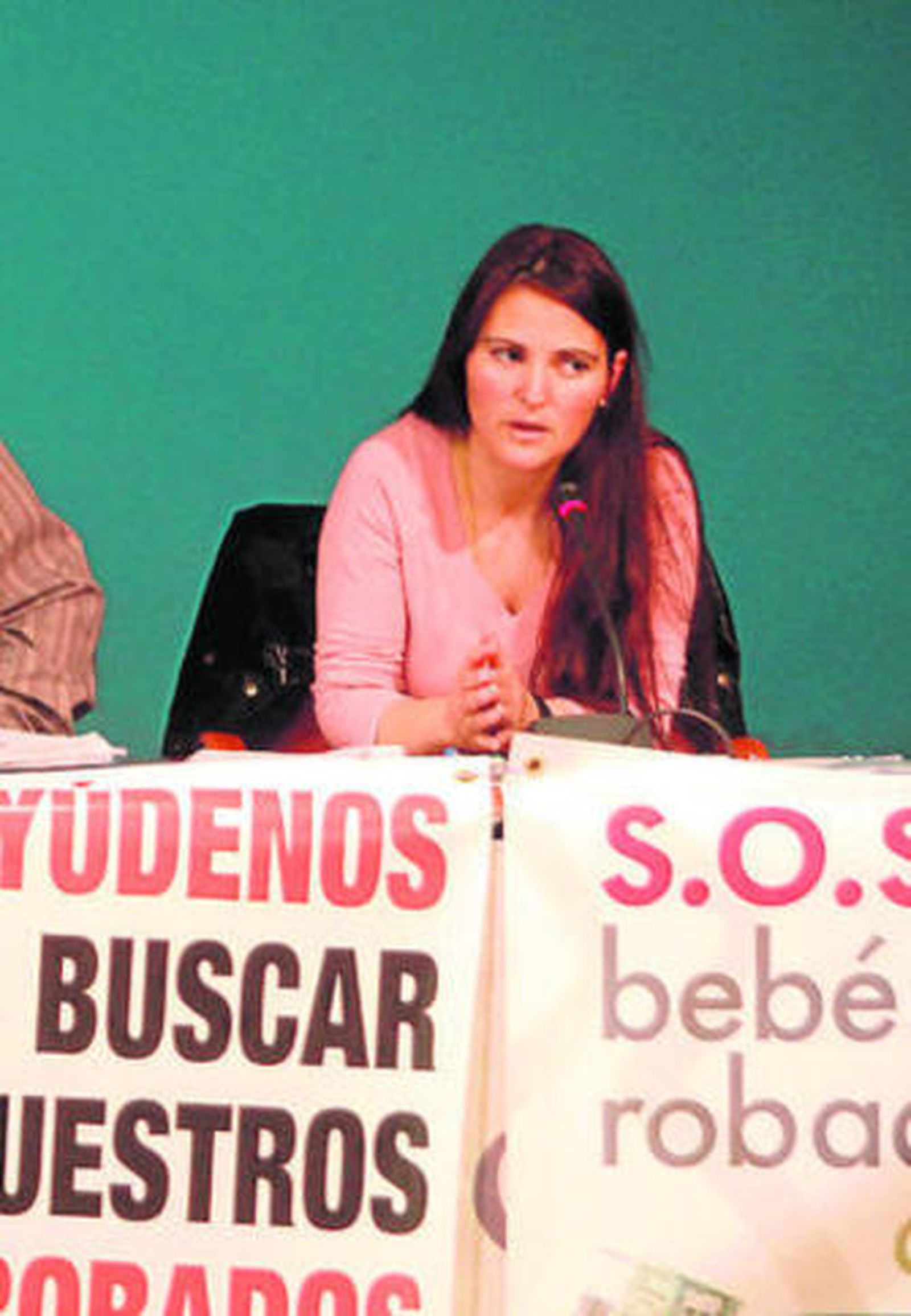 La presidenta de SOS Bebés Robados, en una reciente reunión.