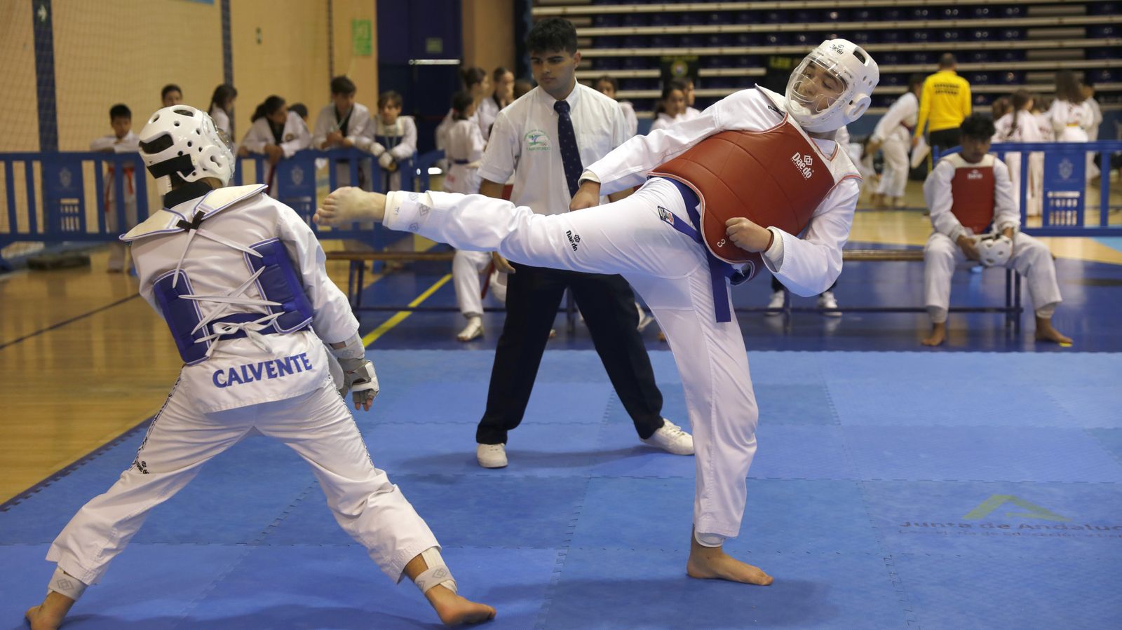 Jornada de torneo base de taekwondo olímpico