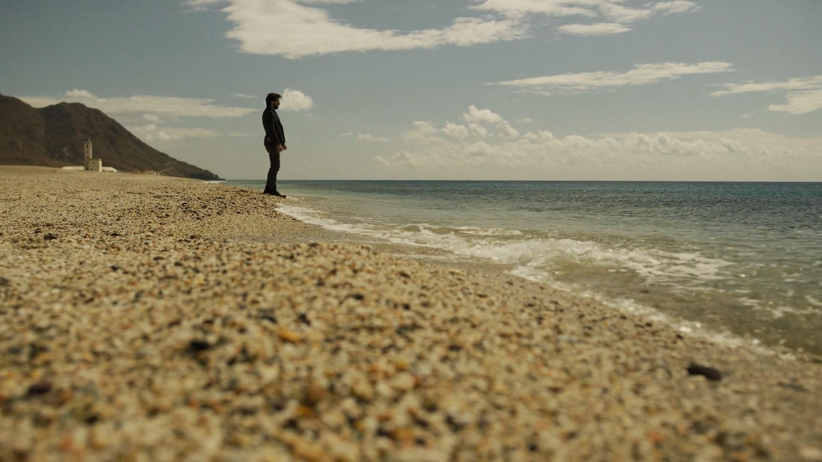 Escena de 'La casa de papel' en Las Salinas de Cabo de Gata