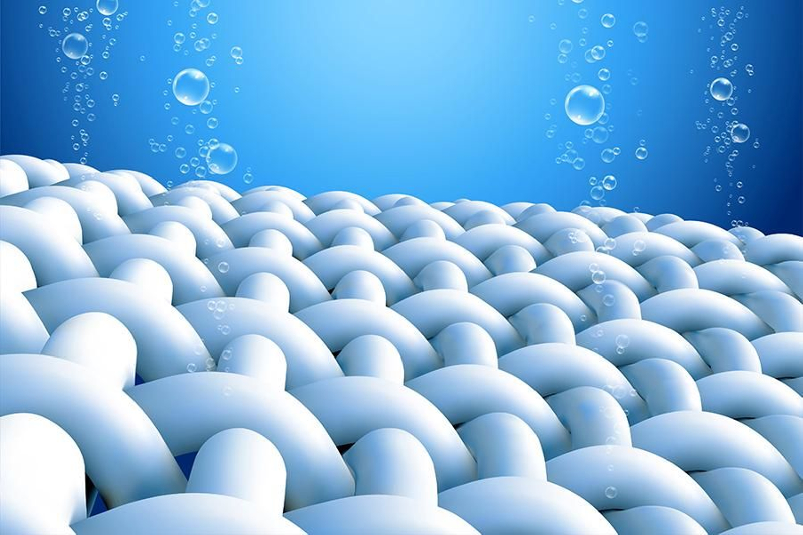 Imagen aumentada de la microfibra.