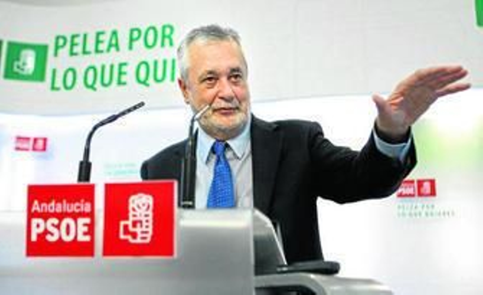 José Antonio Griñán, en la rueda de prensa de ayer.