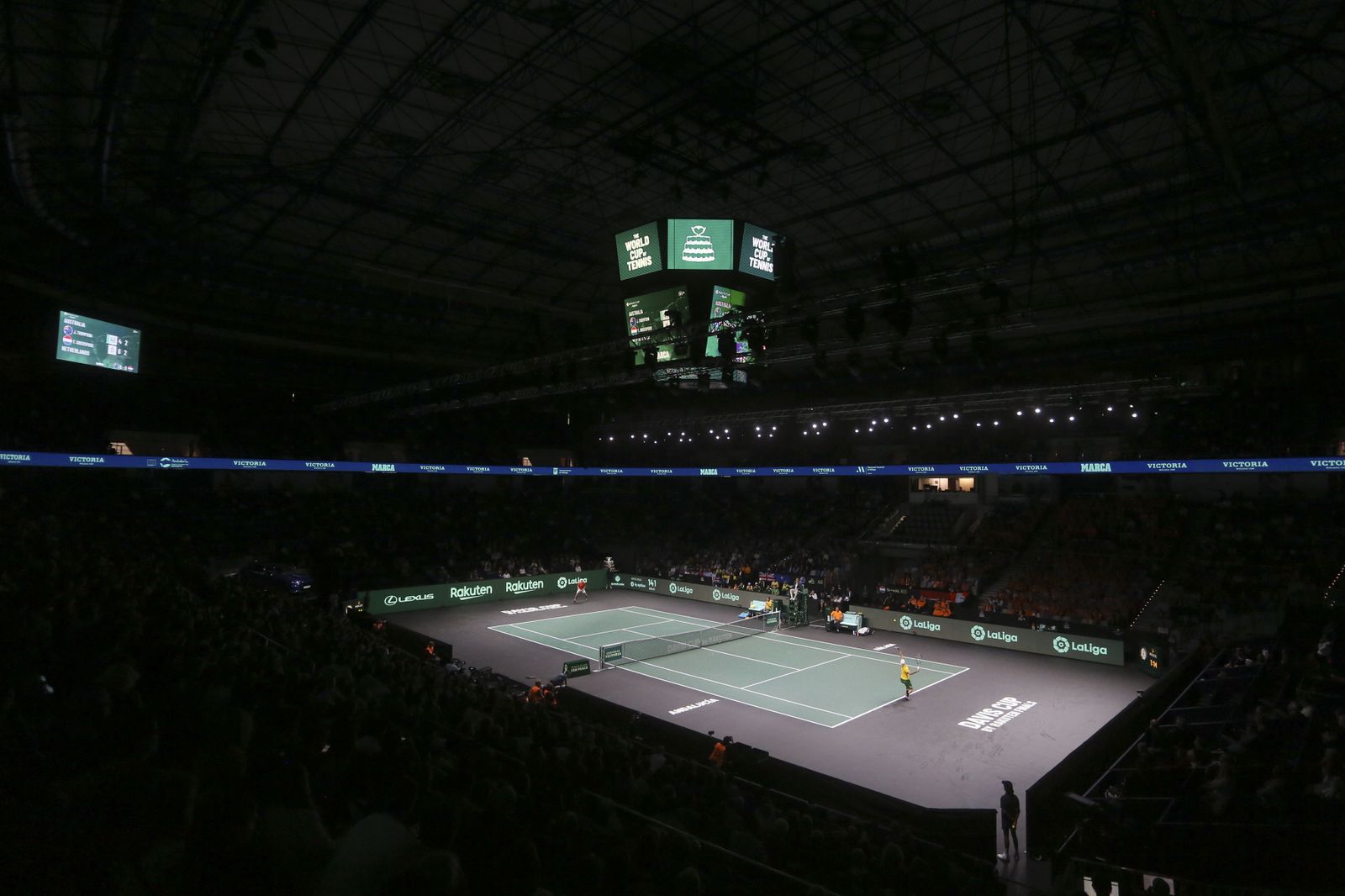Panorámica del Martín Carpena en la primera jornada.