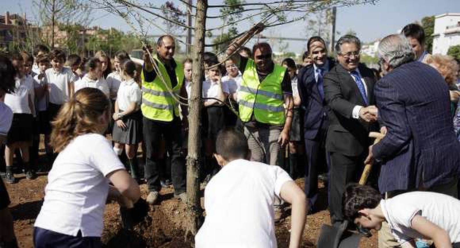 El nuevo parque del Polígono Sur a Los Bermejales está ejecutado al 80%
