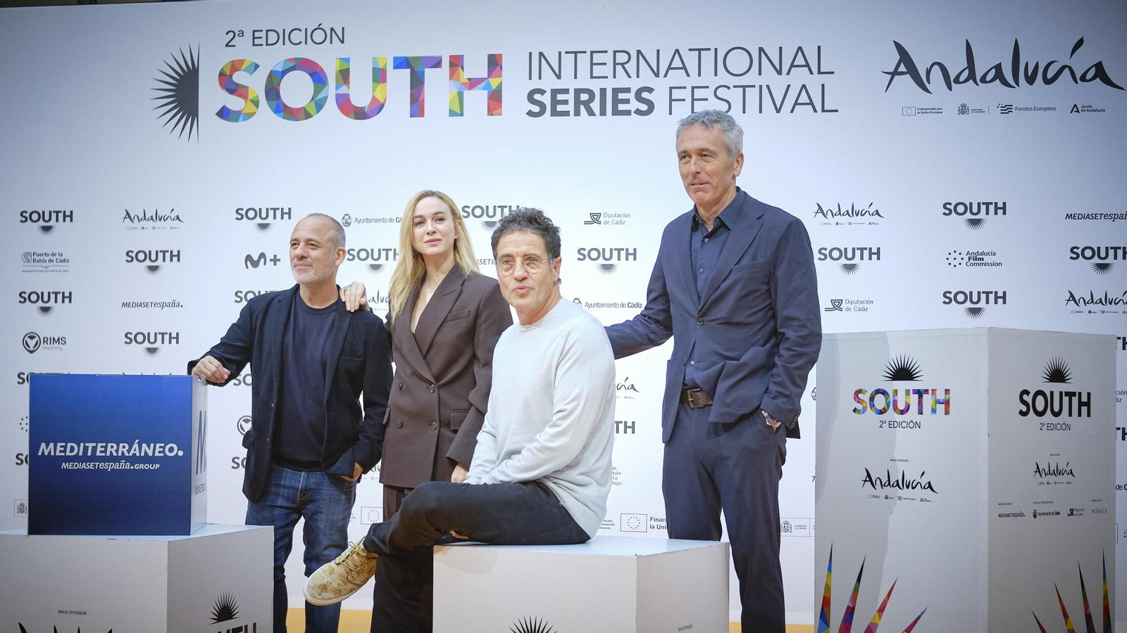 Las imágenes del photocall del martes 29 del 'South Series Festival Cádiz' con Oscar Casas y Javier Gutierrez entre otros