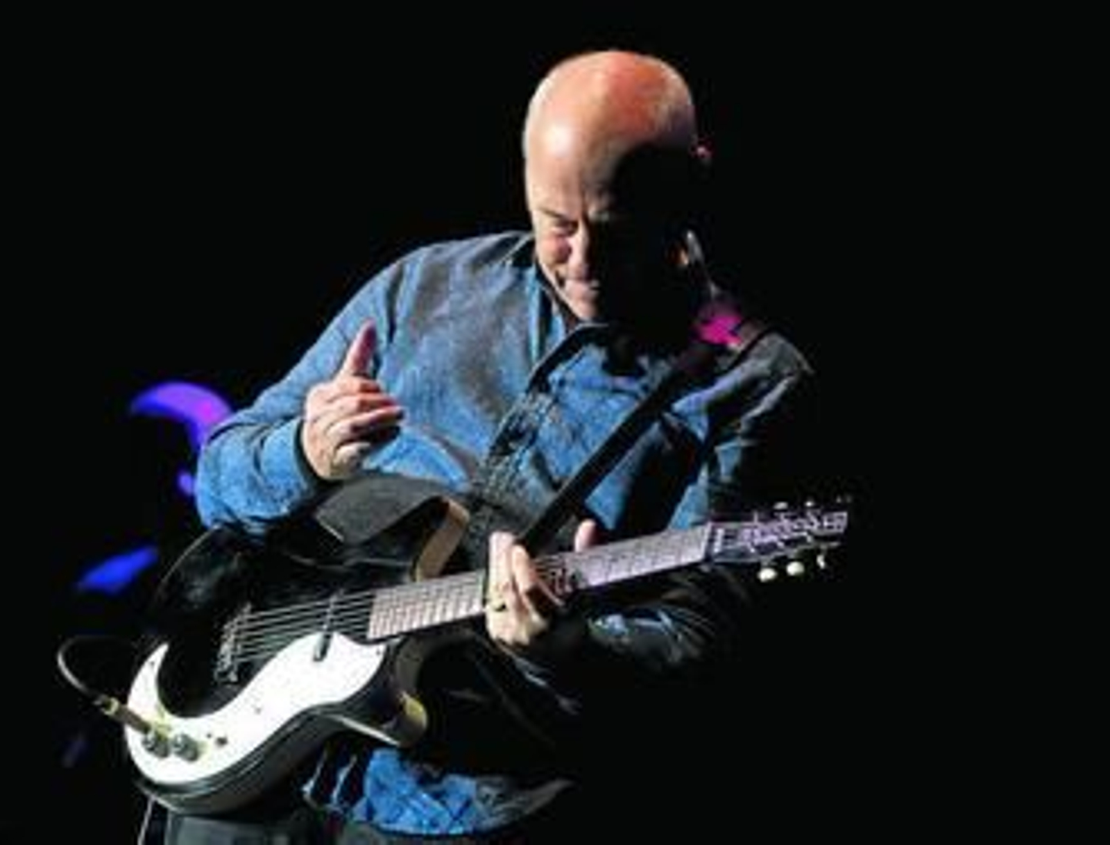 Mark Knopfler, durante el concierto que ofreció el pasado sábado en la Malagueta.