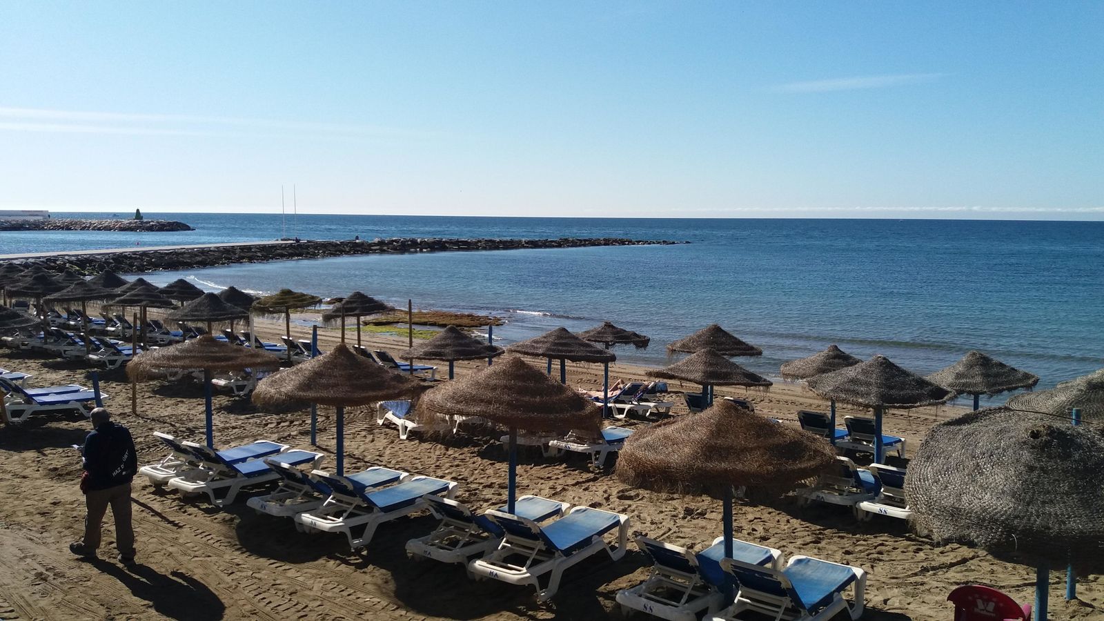 Playa de la Fontanilla, en pleno centro de Marbella.