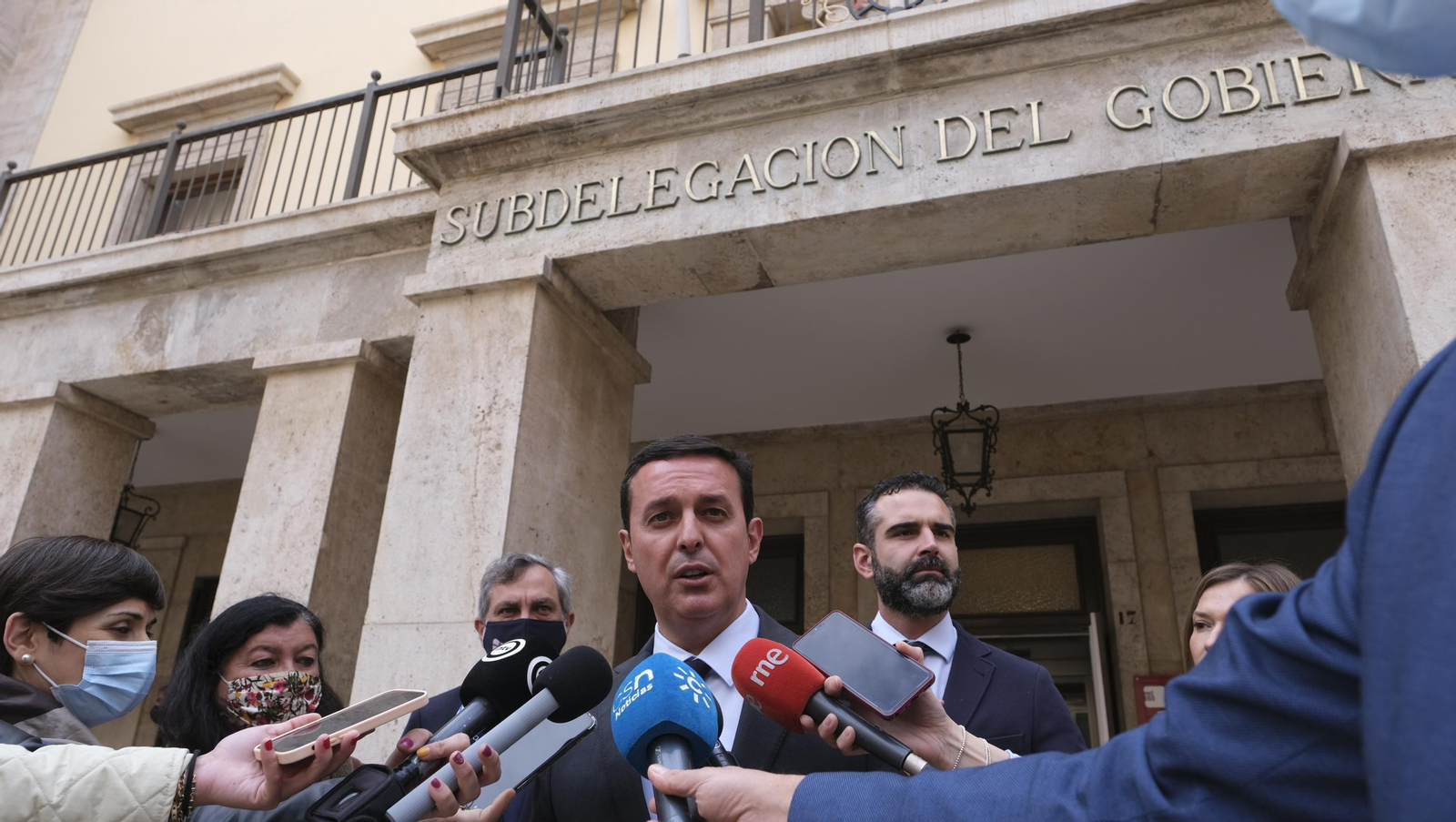 Imágenes de la visita a las obras del AVE en Almería.