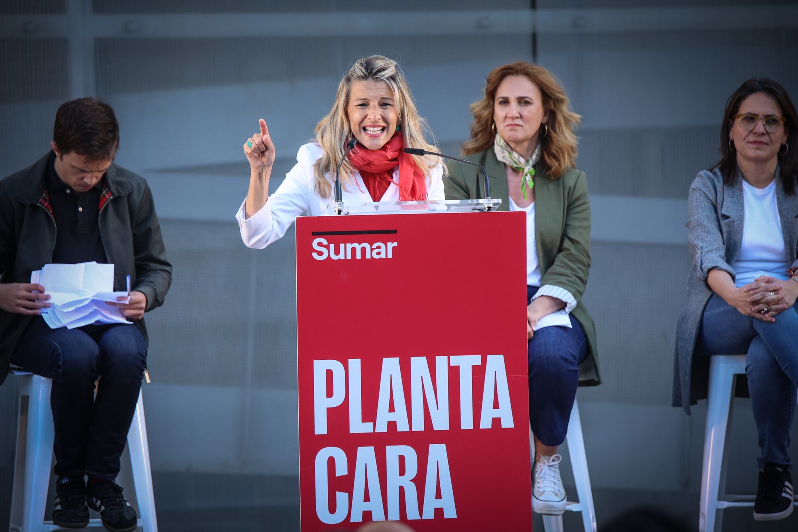 Imágenes del mitin de SUMAR con Yolanda Díaz en Jerez